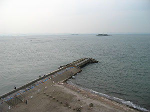富津岬展望台からの眺め
