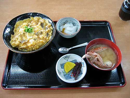 穴子と貝の味噌玉丼