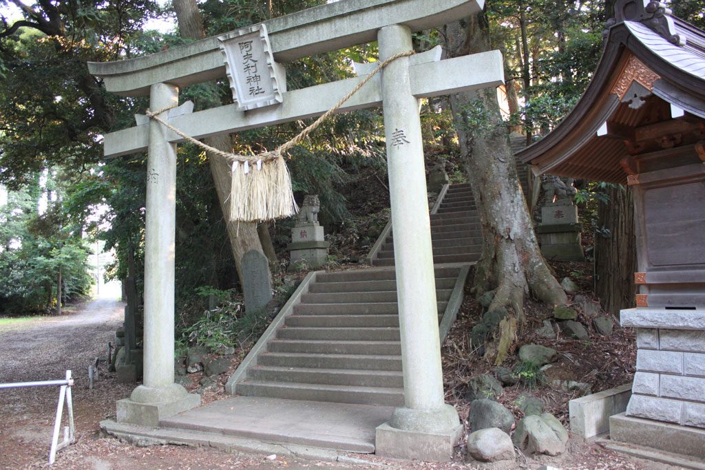 裏手に小山