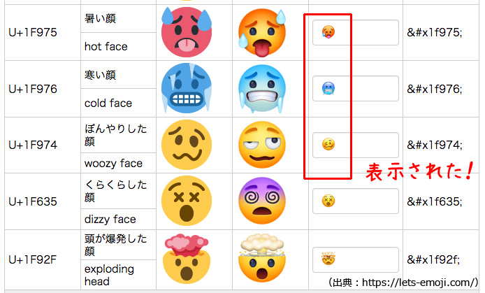 新しく追加された絵文字を使えるようにする方法 Apple Color Emoji