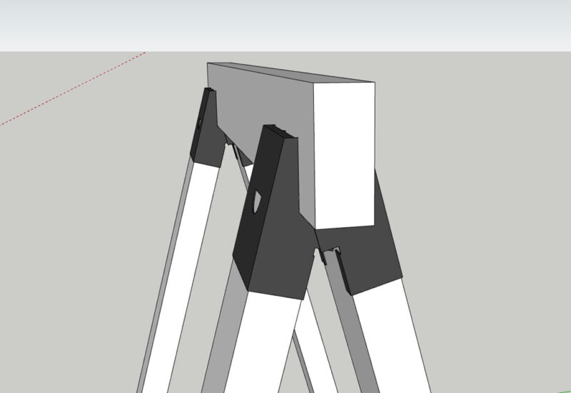 歯に横木を噛ませ