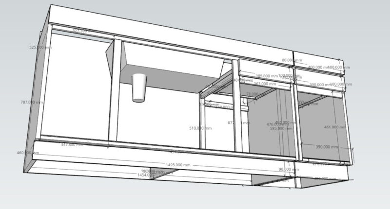 SketchUpで設計図