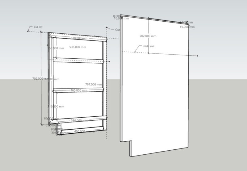 SketchUpで設計図