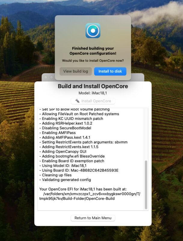 Build and Install OpenCore